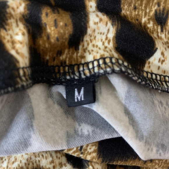 Sytung Leopard Turtleneck Long Sleeve Bodysuit Size Medium - Picture 7 of 7